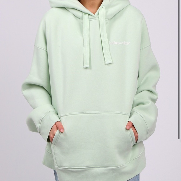 BRUNETTE THE LABEL KINDNESS CULTURE BIG SISTER HOODIE MINT GELATO - Picture 4 of 7